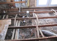 Grohman Re-Model Bad Floor Joists, Then Joists Removed
