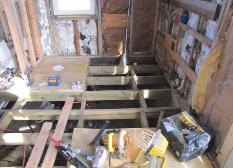 Grohman Residential Remodel, Good floor joists replacement