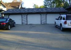 Dr. Kehoe Garage, Vinyl Sided Painted to Match House